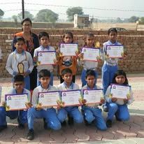 Students with certificates
